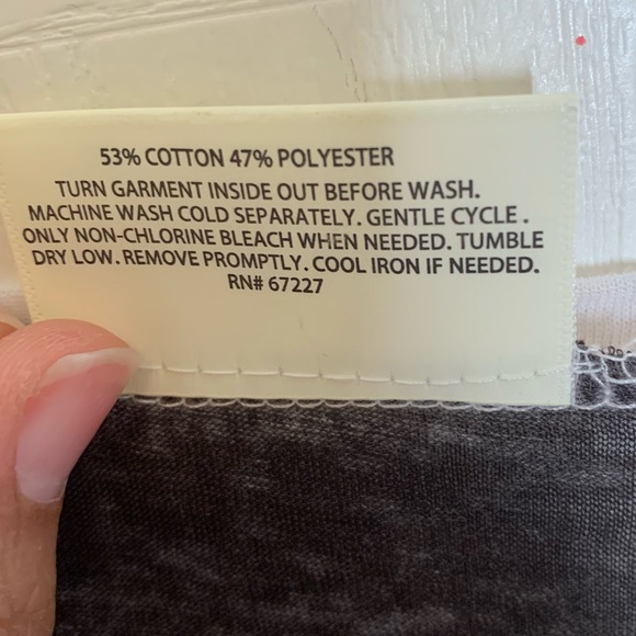 Bobbie Brooks Tie Front Raglan Tee Purple BLK NWT - Picture 5 of 10